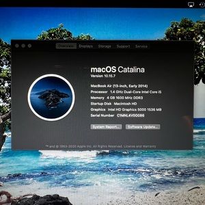 MacBook Air 13” 2014.